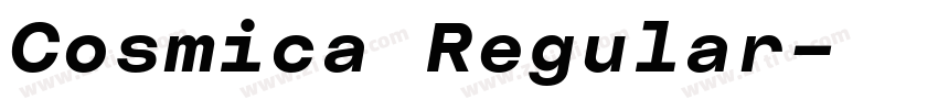Cosmica Regular字体转换